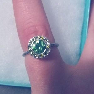 Kate Spade Green Sparkle Ring